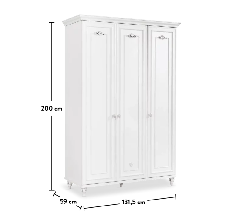 Cilek Romantica Kleiderschrank 3-türig – Bild 7