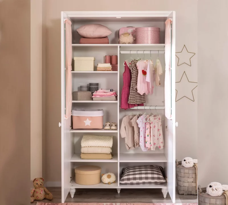 Cilek Romantica 2-türig Kleiderschrank mit Fenster – Bild 2