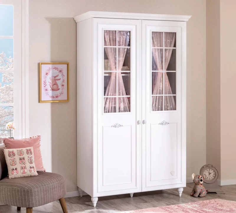 Cilek Romantica 2-türig Kleiderschrank mit Fenster – Bild 3