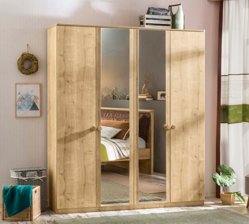 Cilek Mocha Kleiderschrank 4-türig – Bild 2