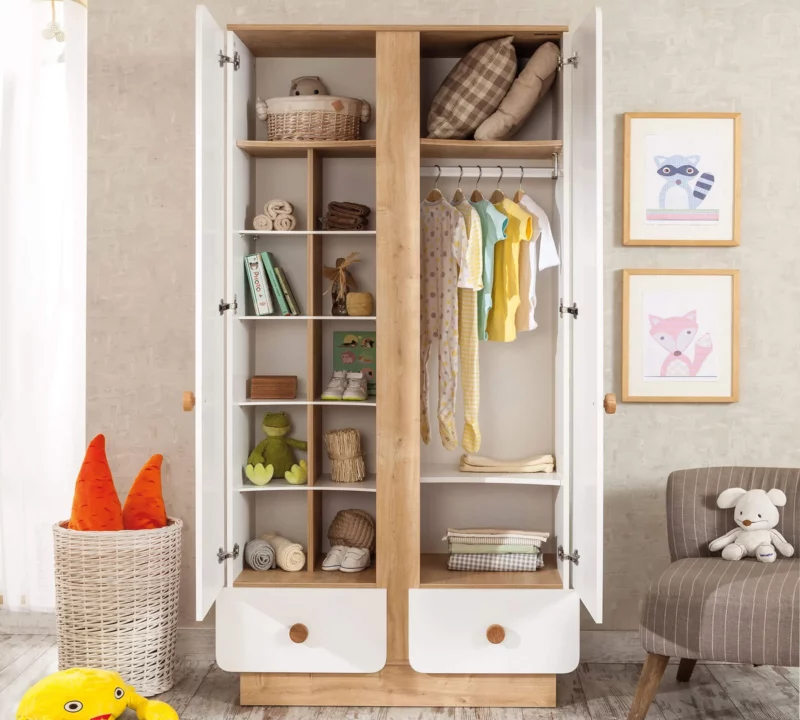 Cilek Natura Baby Kleiderschrank 2-türig – Bild 7