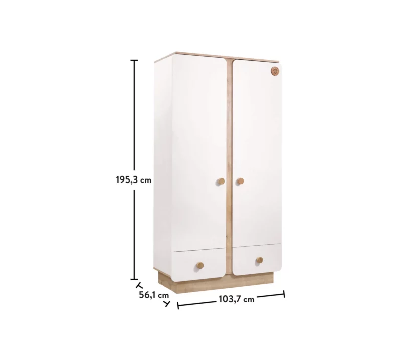 Cilek Natura Baby Kleiderschrank 2-türig – Bild 2