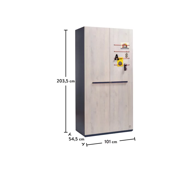 Cilek Trio Kleiderschrank 2-türig – Bild 4