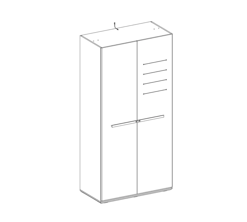 Cilek Trio Kleiderschrank 2-türig – Bild 3