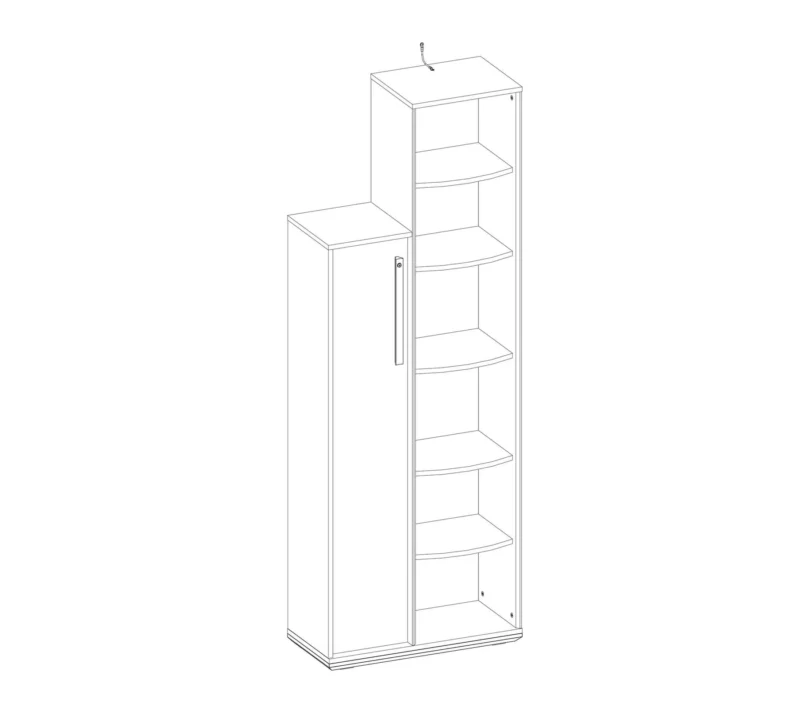 Cilek Trio Bücherregal mit Schrank – Bild 6