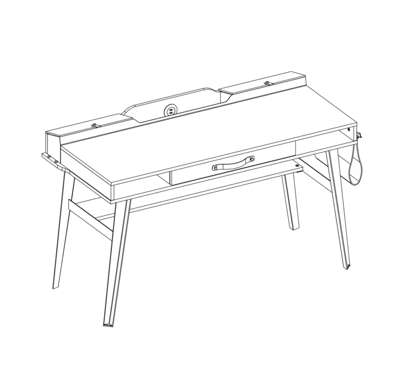 Cilek Dark Metal Schreibtisch – Bild 9