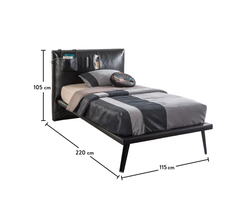 Cilek Dark Metal Bett 100X200 cm – Bild 4