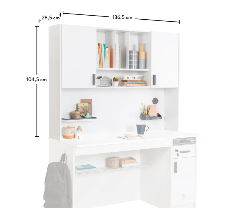Cilek White Large Schreibtischaufsatz – Bild 4