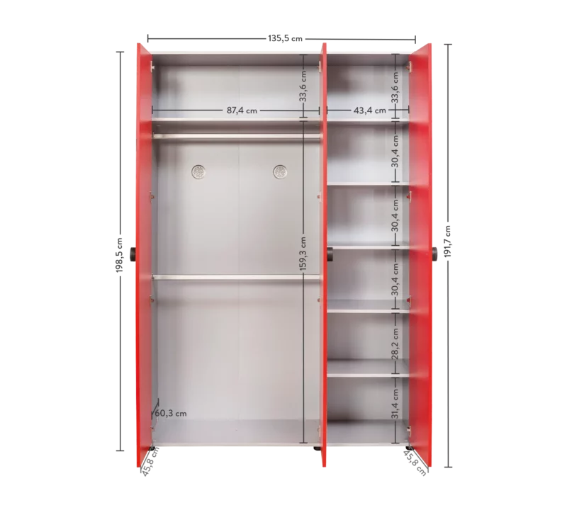 Cilek Racecup Large Kleiderschrank – Bild 4