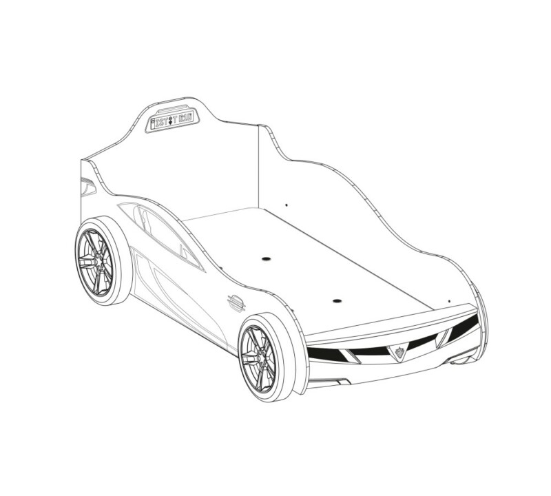 Cilek Racecup Rot Autobett – Bild 2