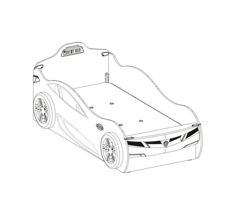 Cilek Racecup Rot Autobett mit Freundesbett – Bild 3