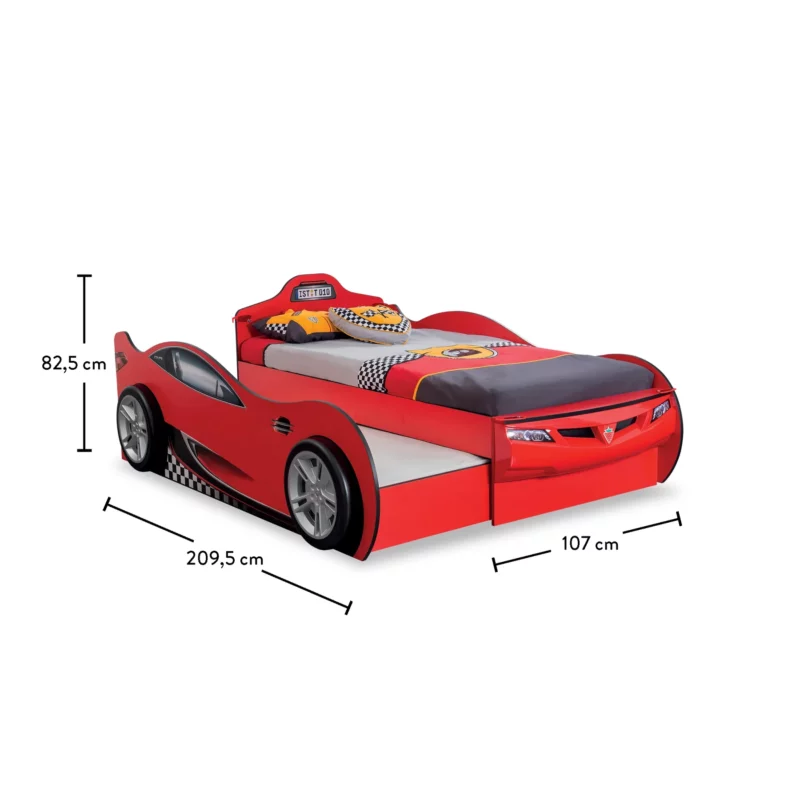 Cilek Racecup Rot Autobett mit Freundesbett – Bild 7