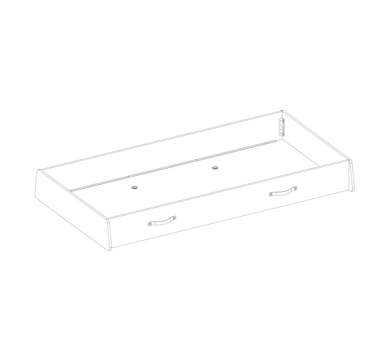 Cilek Dark Metal Bettschublade 90x190 cm – Bild 3