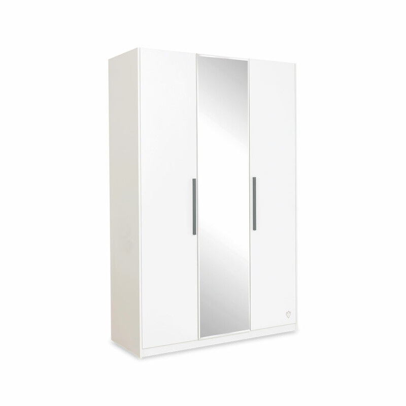 Cilek White Kleiderschrank Mit Spiegel 3-türig