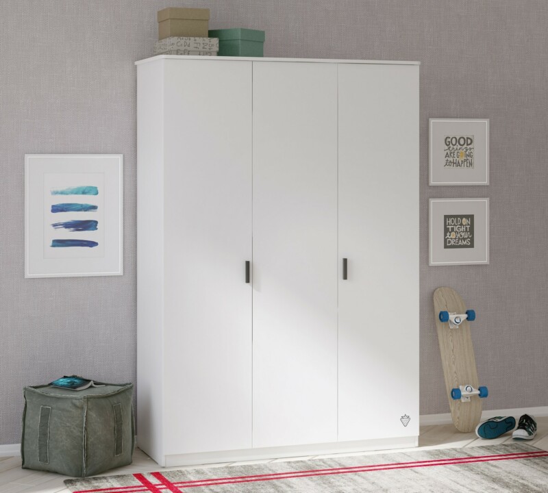 Cilek White Line Kleiderschrank 3-türig – Bild 3
