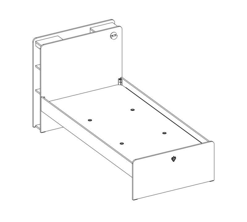 Cilek White Bett 100x200 cm – Bild 4