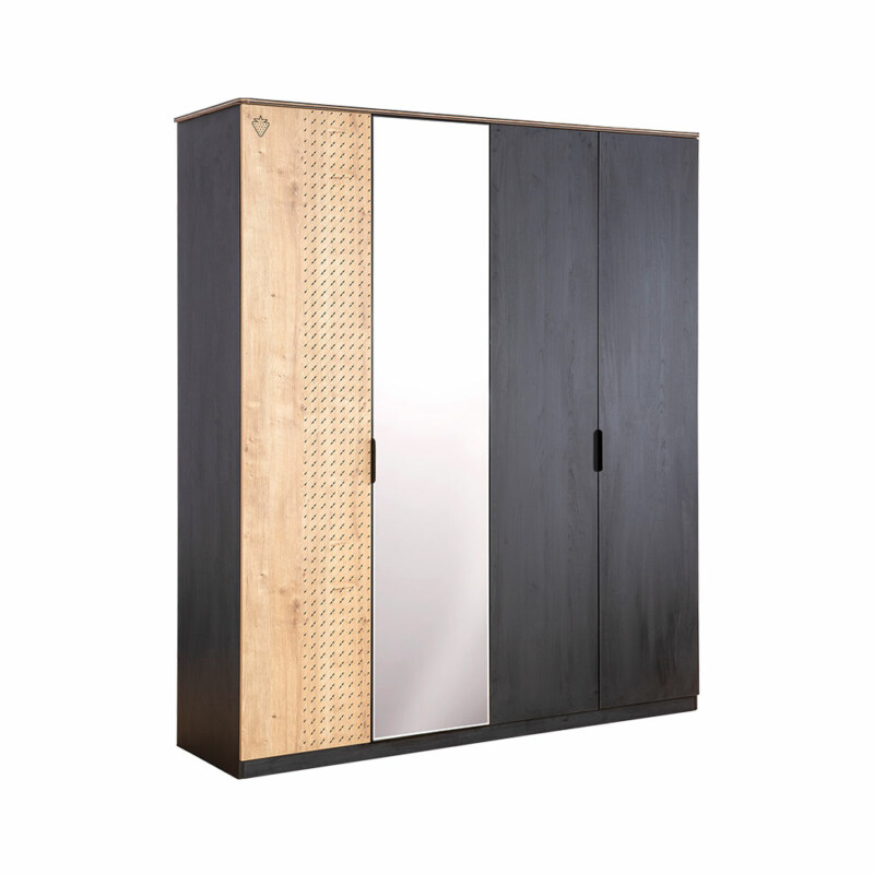 Cilek Black Kleiderschrank 4-türig