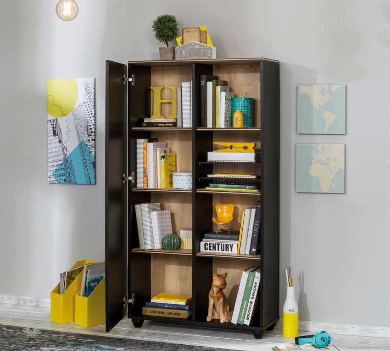 Cilek Black Bücherregal mit Tür – Bild 3