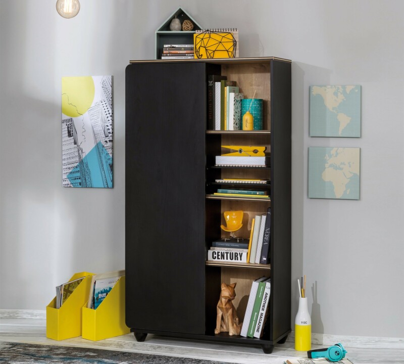 Cilek Black Bücherregal mit Tür – Bild 2