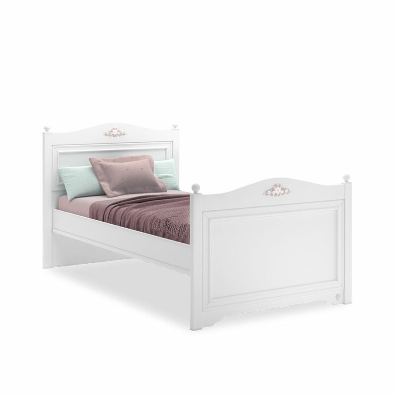 Cilek Rustic White Bett 100x200 cm