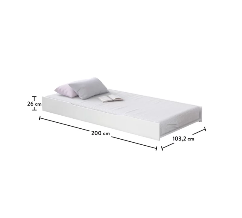 Cilek Rustic White Bettschublade 100x200 cm – Bild 3