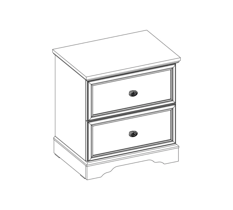 Cilek Rustic White Nachtkonsole – Bild 4