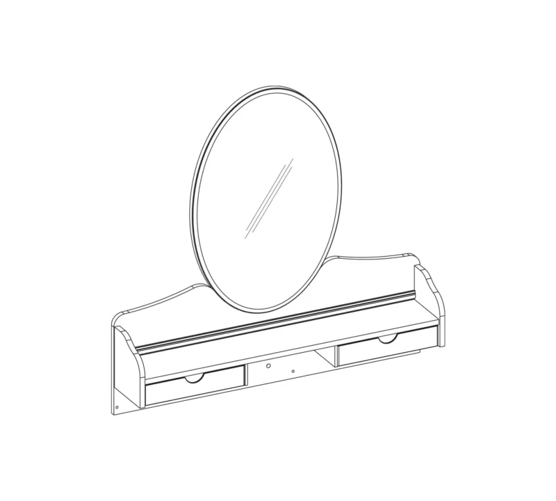 Cilek Rustic White Spiegel – Bild 6