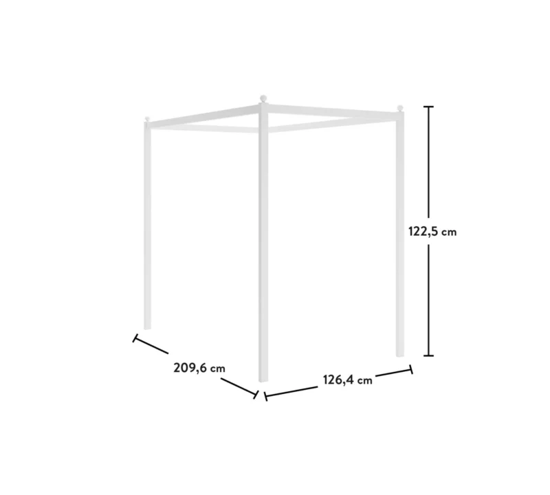 Cilek Rustic White Himmel - Moskitonetz-Profil 120x200 cm – Bild 3