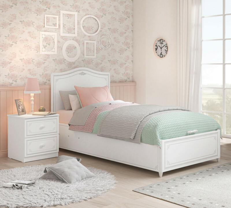 Cilek Selena Grey Base - Stauraumbett 100x200 cm – Bild 2