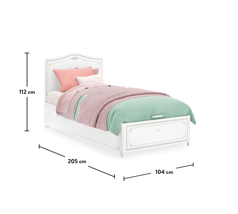 Cilek Selena Grey Base - Stauraumbett 100x200 cm – Bild 4