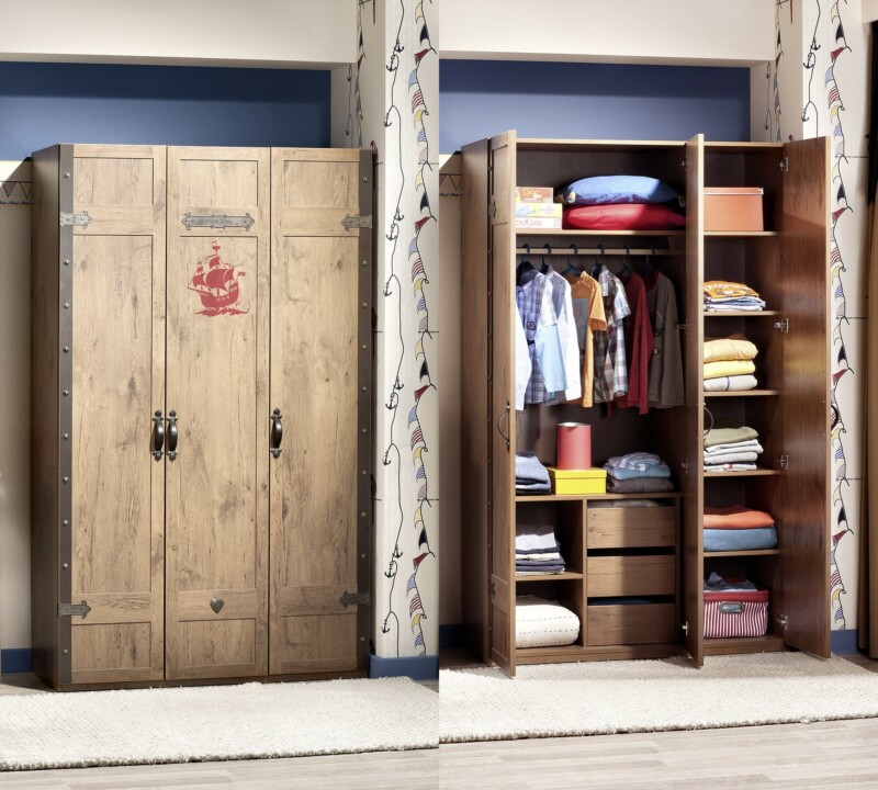 Cilek Pirate Kleiderschrank 3-türig – Bild 2