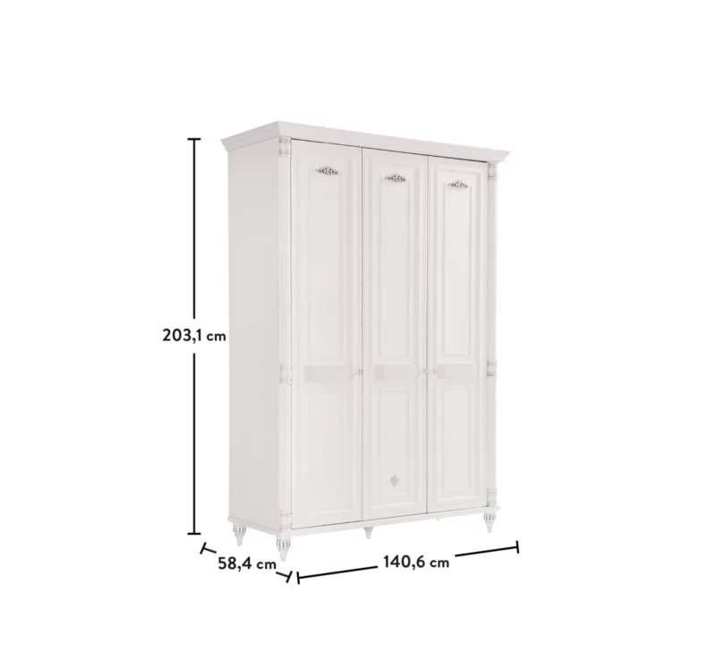 Cilek Romantic Kleiderschrank 3-türig – Bild 7