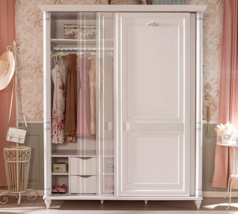 Cilek Romantic L Schiebetüren Kleiderschrank – Bild 3
