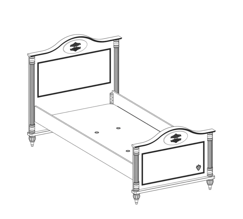 Cilek Romantic Bett 100X200 cm – Bild 3