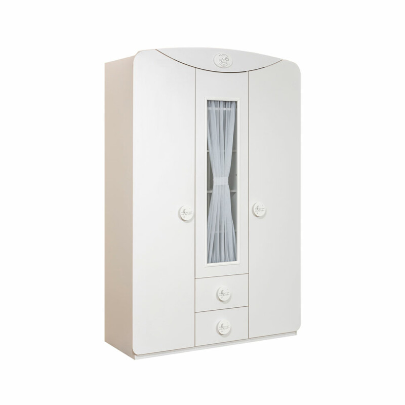 Cilek Baby Cotton Kleiderschrank 3-türig mit Fenster