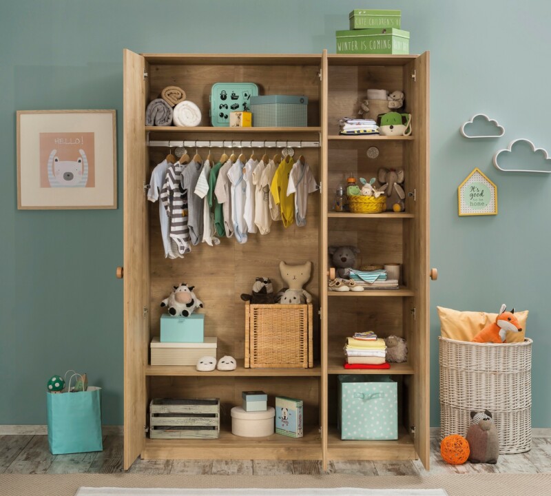 Cilek Mocha Kleiderschrank 3-türig – Bild 3