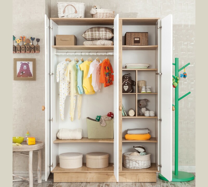 Cilek Natura Baby Kleiderschrank 3-türig – Bild 5