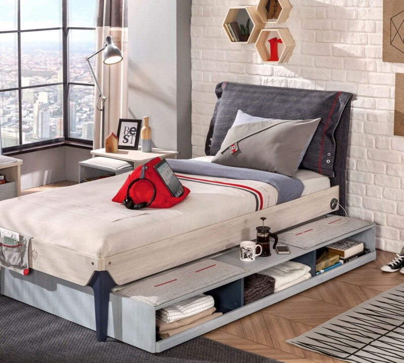 Cilek Trio Bettschublade mit Fächern 90x190 cm – Bild 3