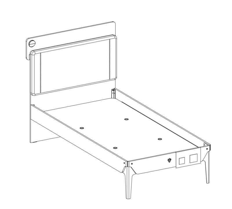 Cilek Trio Line Bett 120x200 cm – Bild 5