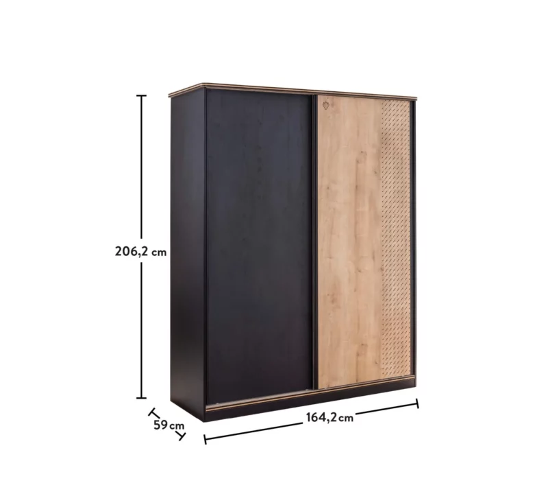 Cilek Black Schiebetürenschrank – Bild 6
