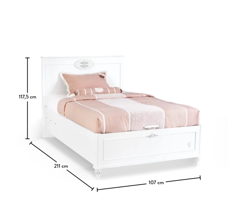 Cilek Romantica Base - Stauraumbett 100x200 cm – Bild 6