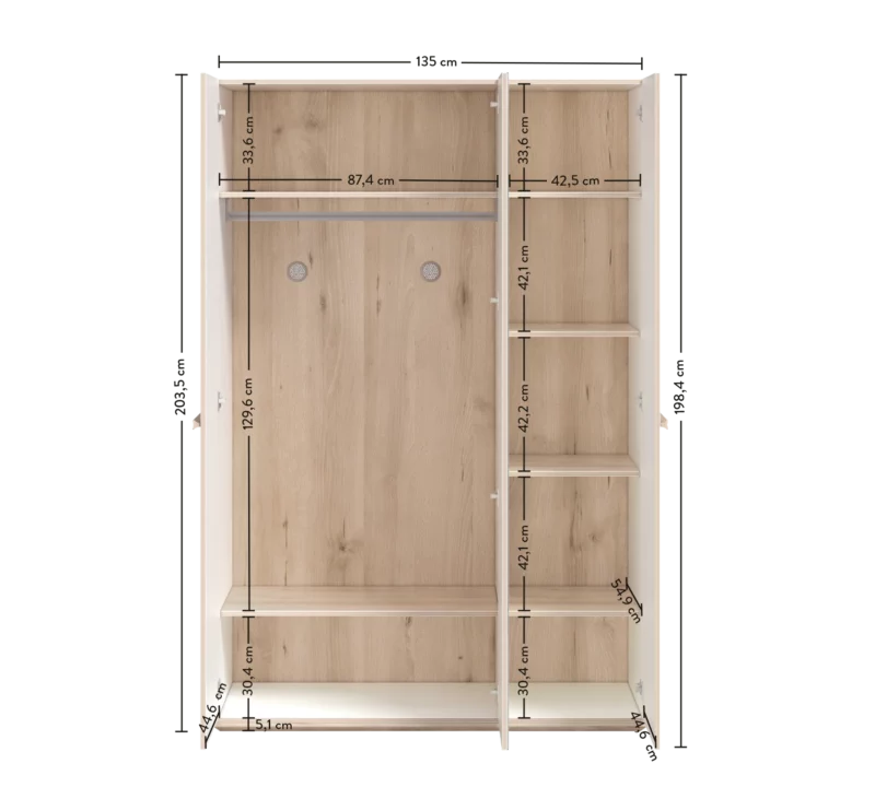 Cilek Duo Kleiderschrank 3-türig – Bild 8