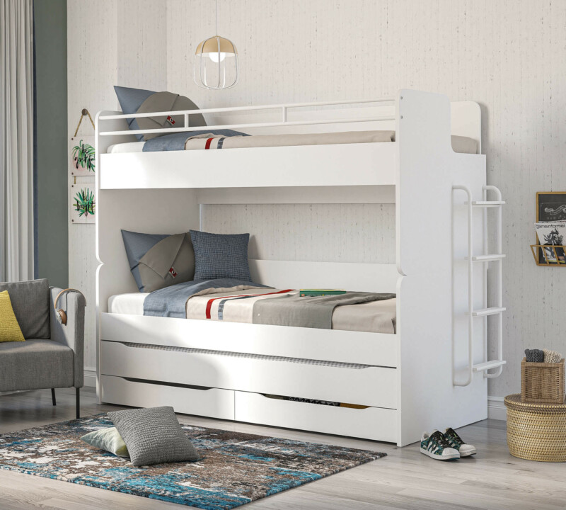Cilek Studio Oberbett Weiss 90x200 cm – Bild 3