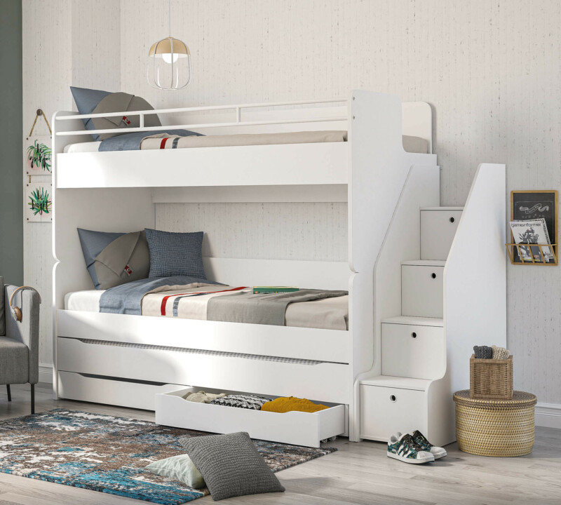 Cilek Studio Oberbett Weiss 90x200 cm – Bild 4