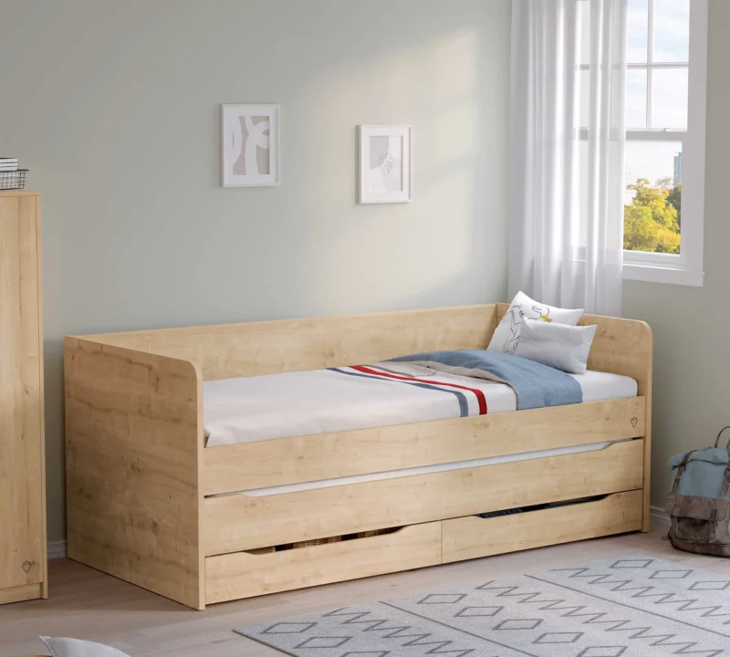 Cilek Studio Unterbett mit Schublade Eiche 90x200 cm – Bild 6