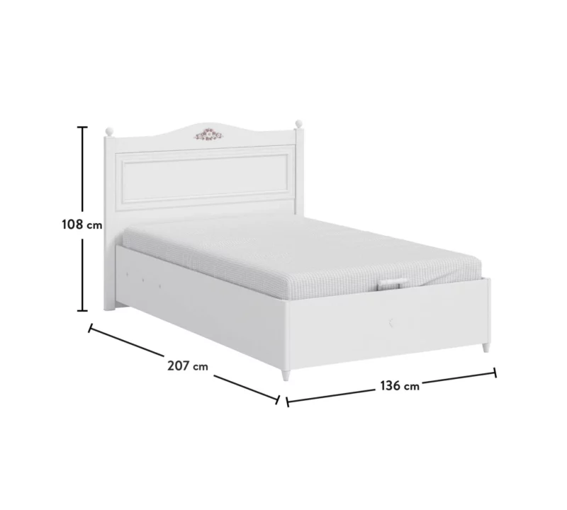 Cilek Rustic White Basebett 120x200 cm – Bild 6