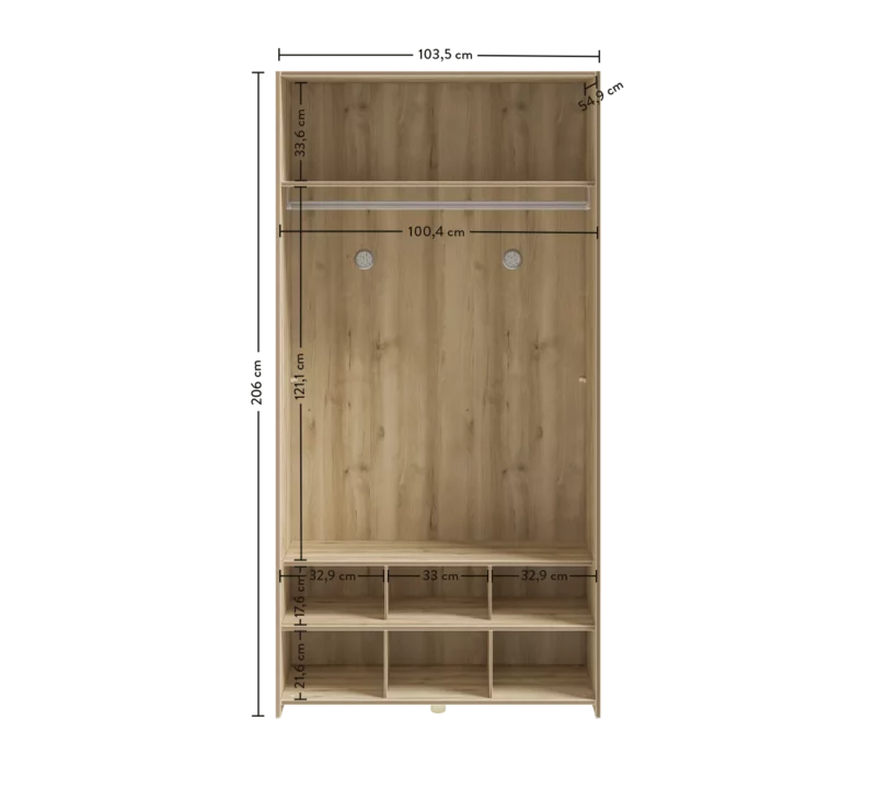 Cilek Modera Kleiderschrank 2-trg – Bild 7