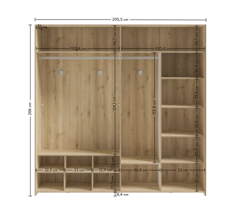 Cilek Modera Kleiderschrank 4-trg – Bild 6