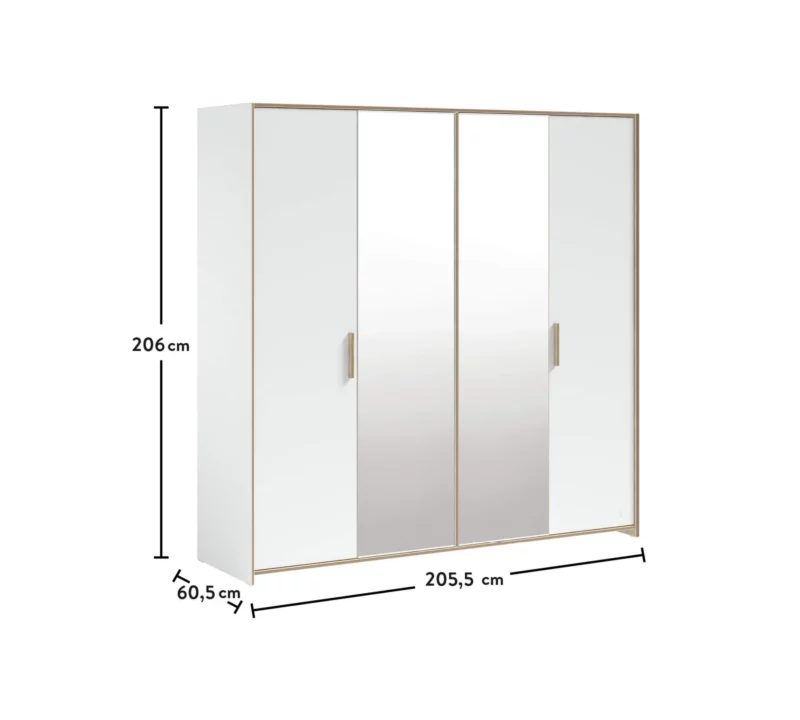 Cilek Modera Kleiderschrank 4-trg – Bild 5