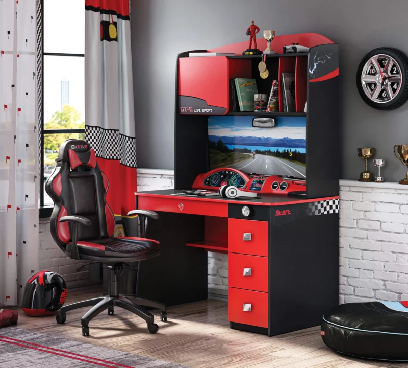 Cilek Champion Racer Schreibtisch mit Aufsatz – Bild 2